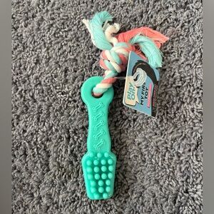 NWT Play On! My First Toy for puppies - chewed rubber and string